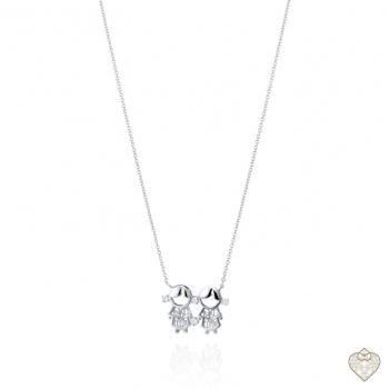 COLAR 2 MENINAS SAUDADE