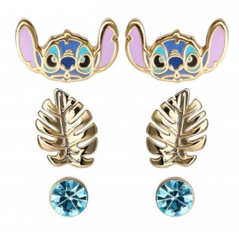 CONJUNTO BRINCOS STITCH