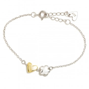 PULSEIRA FLOR E CORAÇÃO