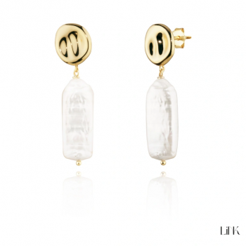 BRINCOS PÉROLA PRATA