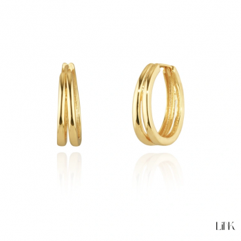 ARGOLAS PRATA DOURADA